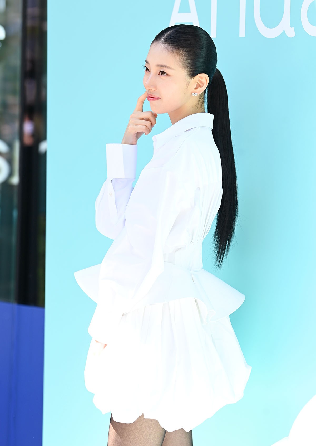 Suzy Steps Out in White at Anua PDRN Popup Before Two Major Drama Roles