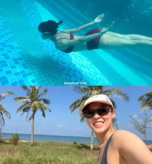 Seolhyun kept her morning run streak going even on vacation in Vietnam