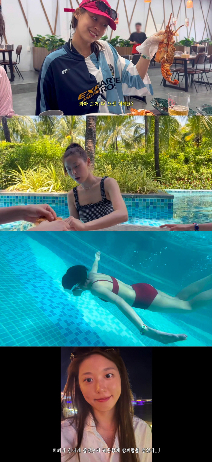 Seolhyun kept her morning run streak going even on vacation in Vietnam