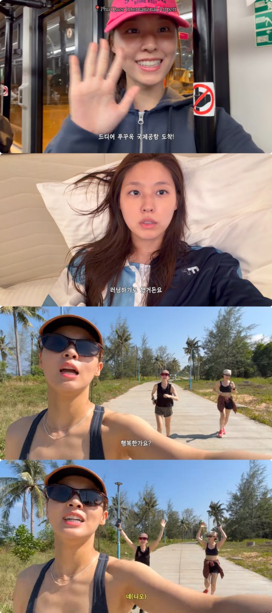 Seolhyun kept her morning run streak going even on vacation in Vietnam